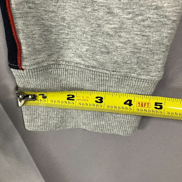 Abercrombie & Fitch Gray Jogger Sweatpants Men’s Large Red Stripe Trim - Picture 13 of 13